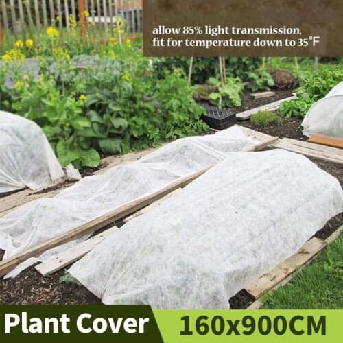 1.6x9M Greenhouse Cold-proof Cloth Winter Garden Non-woven Fabric Plant Cover Antifreeze Seedling Vegetable Protective Covers