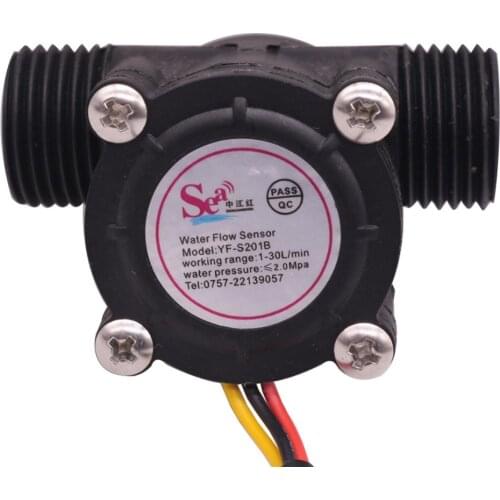 1 Pcs The New DC4.5-24V Hall Flowmeter Water Flow Sensor Water Heaters And So On Universal Measurement Equipment Heat Pump