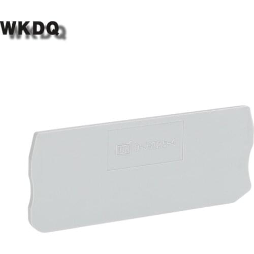 D-ST2.5-QU 10Pcs End Cover For ST2.5 PT2.5 Quattro Din Rail Terminal Blocks Plate L72/H29.5/W2.2mm 4 Connector D-ST 2.5-QU Plate