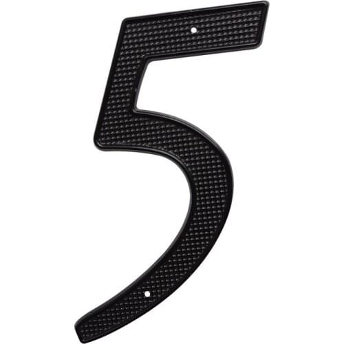 10cm Black House Number 4" Door Outdoor Mailbox Numbers Huisnummer Numeros Para Casa Street Address Nail on Metal Zinc Numbers