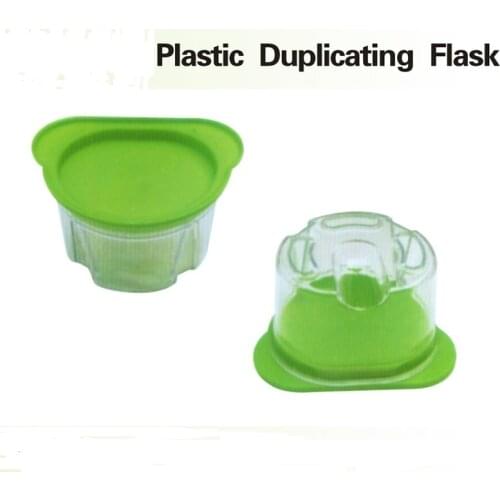 2 Pieces Dental Supplies Plastic Flask Dental Laboratory Material Plastic Dental Duplicating Flask Agar Duplicating Box