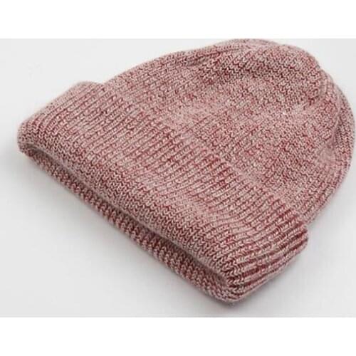 200pcs/lot women new fashion candy color winter warm knitted beanie