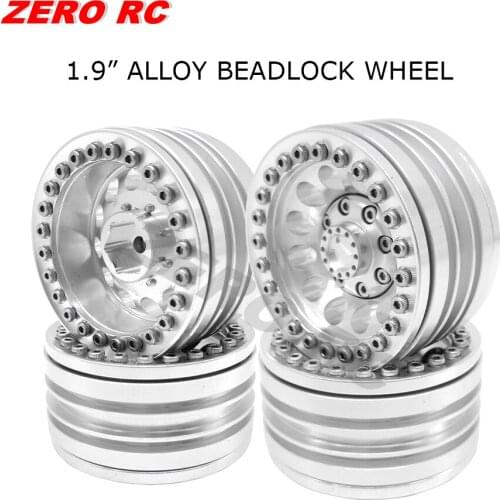 4PCS METAL 1.9" BEADLOCK WHEELS RIMS FOR RC AXIAL SCX10 TRX-4 JEEP 90046 90047 TF2 D90 D110 ROCK Crawler TRUCK