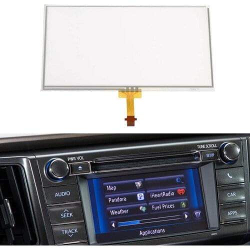 6.1 Inch Contact Screen Panel Glass Digitizer for TOYOTA Corolla Camry RAV4 Prius C 2014-2016 Radio Navigation 6.1inch