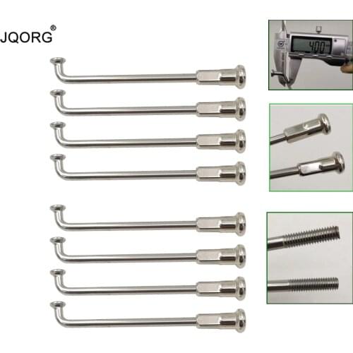 8 K 4.0 mm Equal Diameter 4.0 mm 304 Stainless Steel J-bend Lighting Sliver Color Electric Motorcycle Wheel Parts Spokes And Cap