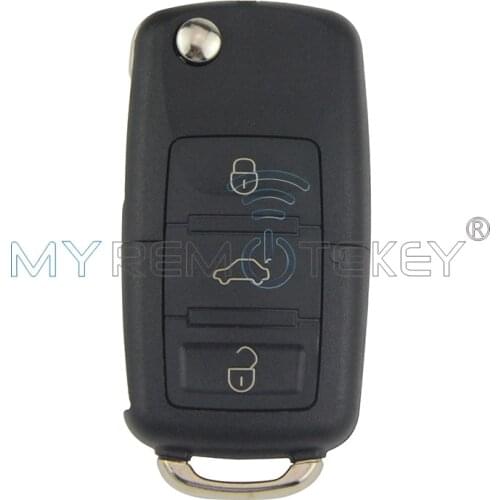 Flip car remote key for VW Volkswagen Golf Passat Polo Skoda Seat 2000 2001 2002 2003 1J0959753N 3 button 434 mhz ID48 remtekey