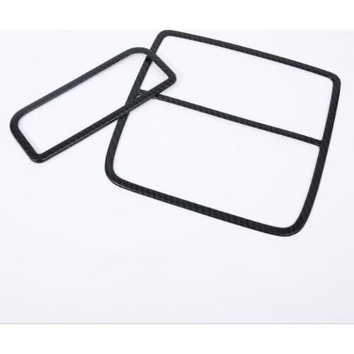 Free Shipping! For Acura TLX 2018 2PCS Carbon Fiber ABS Chrome Car Roof Dome Lamp Reading Light Cover Trim Molding Car Styling