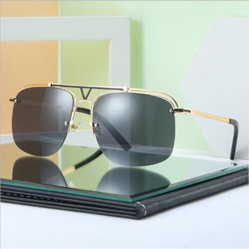 KAPELUS Double beam hollow sunglasses Metal frame sunglasses Summer sun protection sunglasses 50281