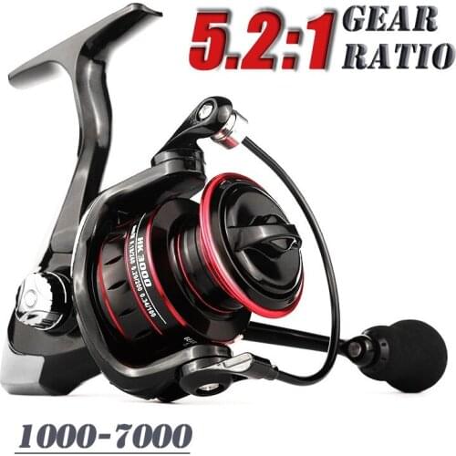 5.2:1 Speed Metal Fishing Spinning Reel Fishing Carp Casting Reels Saltwater Freshwater Fishing Wheel Max Drag 8KG