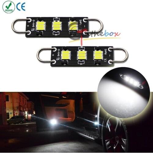 GTinthebox Xenon White Rigid Loop LED Side Front Door Light Bulbs map lights For Chrysler 300/300C 2005-2013