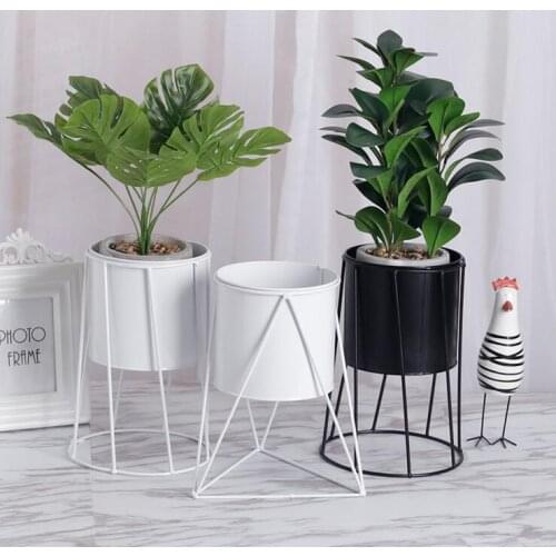 Metal Green plant Stand Iron Classic Aftficial flower Rack Desk Stationery Holder Office tools Collection Case
