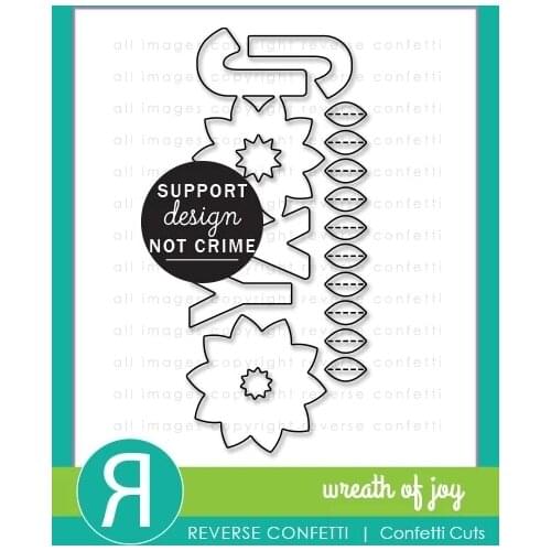 AliliArts Metal Cutting Dies Wreath of Joy diy Scrapbooking Photo Album Decorative Embossing PaperCard Crafts Die 2020