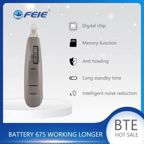 Invisible Hearing Aid Behind The Ear Sound Amplifier For Elderly Adjustable Volume Machine High Power care S-203 Deafness Device