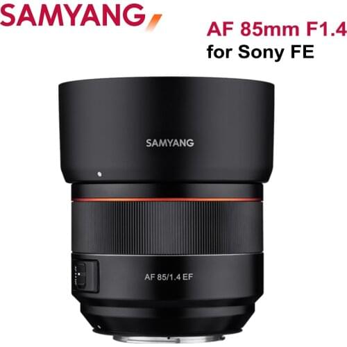 Samyang 85mm F1.4 FE Camera Lens Auto Focus DLSM AF Motor Full Frame APS-C Lente for Sony E Mount Camera A7R2/A7M3/A7R3/A7 II