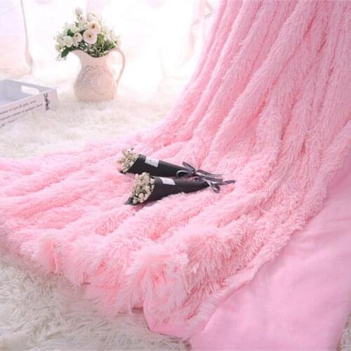 Blanket Gifts Super Soft Long Shaggy Fuzzy Fur Faux Fur Warm Elegant Cozy With Fluffy Sherpa Throw Blanket Bed Sofa