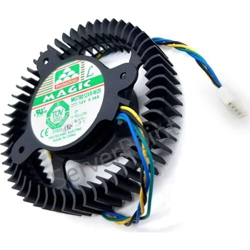 Genuine for MGT8012XR-W20 12V 0.36A 4 wires 4 pins vga fan graphics card cooler