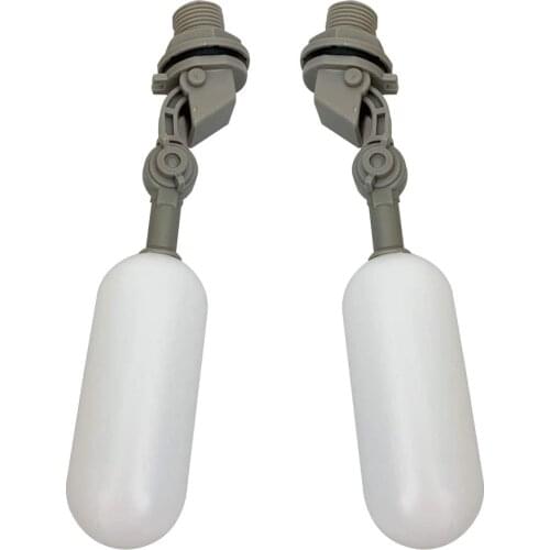 2Pcs Plastic Water Float Ball Valve Shut Off 1/2 Inch 3/4 Conntector Automatic Feed Fill Fish Tank Water Level Controller
