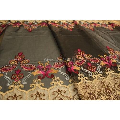 POp132-92 textile fashion, textile Eugen yarn embroidery cotton fabric wholesale computer embroidery fashion, dress cloth tulle