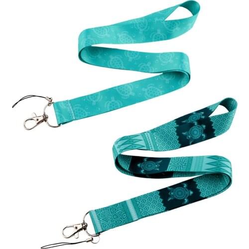 JF860 Sea Turtle Cell Phone Lanyard for Key ID Card Passport USB Badge Holder DIY Hanging Rope Neck Lanyards