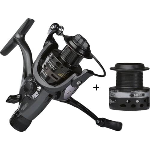 MIFINE saltex 10KG Drag Carp Fishing Reel with Extra Spool Front and Rear Drag System Freshwater Spinning Reel