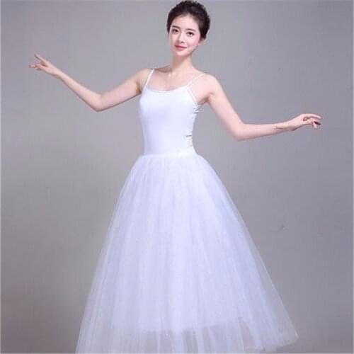High quality Long Adult Children Ballet Tutu Dress Party Practice Skirts Clothes Fashion Dance Costumes