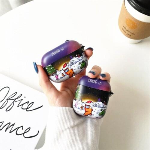 Hot Game Christmas Among Us Protection Earphone Cover with Pendant For Apple Airpods Pro Gen 1 2 Shockproof Earphone Cases Funda