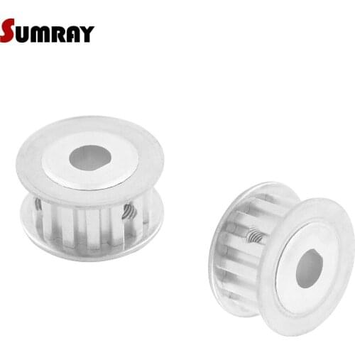 SUMRAY XL D type Timing Belt Pulley 14T Gear Pulley 6*5mm bore 11mm width D type Toothed Pulley Wheel for Engraving Machine