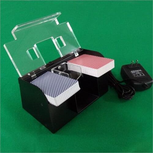 1pc Board Game Poker Playing Cards Metal Electric Automatic Playing Card Shuffler For Poker deck shuffler Games happy party