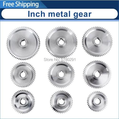 9pcs Inch metal gear set for SIEG C1&M1 lathe machine S/N:10085A