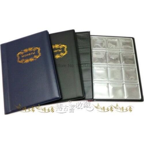 DHL 200pcs 120 Pockets Coins Album Collection Book Mini Penny Coin Storage Album Book Collecting Coin Holders
