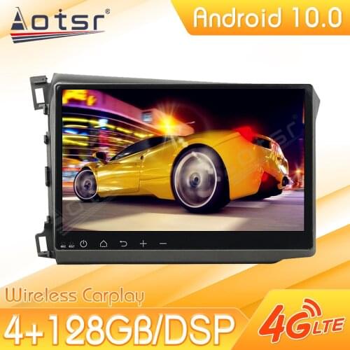 Android Car Multimedia Stereo Player For Honda Civic 2012 -2015 Tape Radio Recorder Video Auto GPS Navi Head Unit No 2Din 2 Din