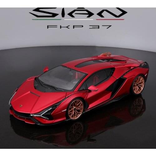 Bburago 1:18 NEW Red Lamborghini Sian FKP37 Simulation Alloy Car Model Collect gifts toy boy Toys