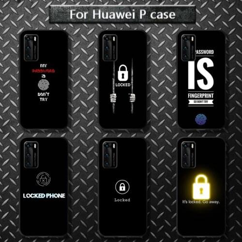 Lock Screen Aesthetic Phone Case for huawei P40 pro lite P8 P9 P10 P20 P30 psmart 2019 2017 2018