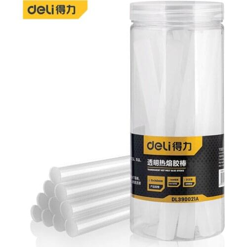 Deli Hot Melt Glue Stick 21 PCS/Set 11x140mm EVA Material DIY Tools Hot Melt Glue Gun Accessories Repair Tool Accessories