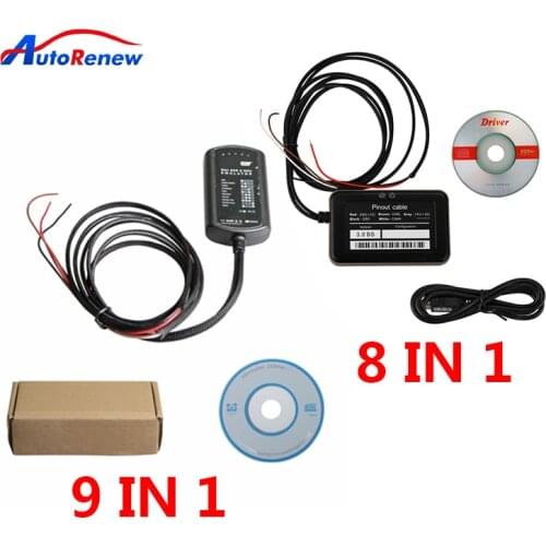 Truck 8 in 1 Adblueobd2 Adblue Emulator 9 IN 1 for Mercedes MAN For Scania For Iveco For DAF For V-olvo For Renault For Ford