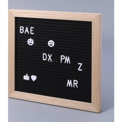 Felt Message Board Decor Board Frame White Letters Symbols Number Characters Bag free shipping