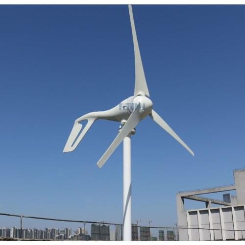 Horizontal wind turbine 400w wind power generator three phase AC 12v 24v wind turbine with water proof MPPT regulator