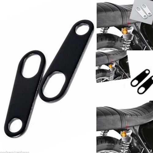 2PCS Brackets For Custom Fork Chopper Bobber Cafe Racer Clamp Mounts Motorcycle Indicator Turn Signal Light Lamp Holder Shock