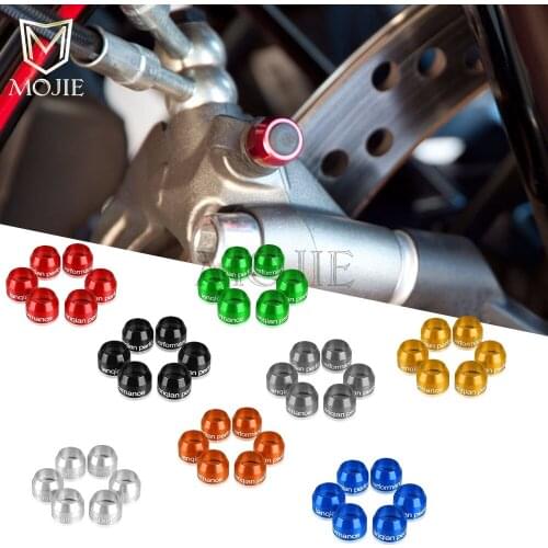 Motorcycle Universal Billet Bleed Valve Cover Kit For Kawasaki Z125 Z300 Zephyr 550 750 1100 ZG1000 ZX9 ER-5 W800/SE Ninja ZX6