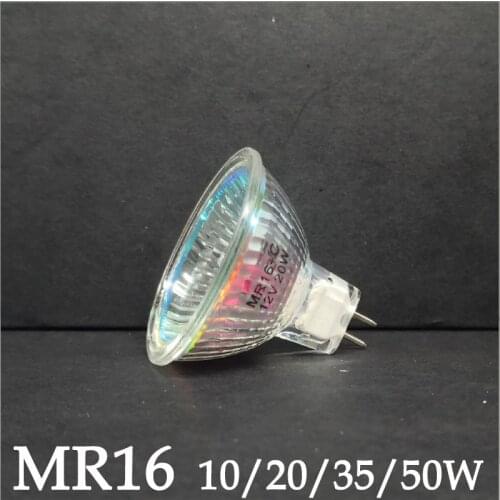MR16 Halogen Bulbs 10w 20w 35w 50w Halogen Spotlight Lamp 12V Warm White Light 2700K Lamp Replacement Spotlight dropshipping