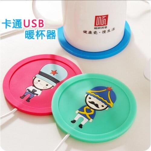 Cartoon USB Soft Cup Heated Mat Milk Thermostated Insulation Warmer Drink Coasters