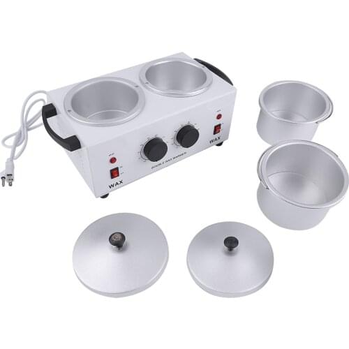 Double Pot Wax Heater Electric Hair Removal Tool Wax Machine Hands Feet Paraffin Wax Therapy Depilatory Salon Beauty Tool