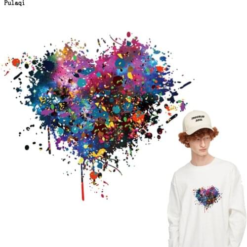 Pulaqi DIY Elephant Patch Iron on Transfer for Clothing Vinyl Heat Thermal Transfer Patches Stripes on Clothes Stickers Badges