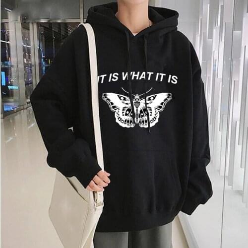 Beautiful New Butterfly Winter Oversized Hoodies Sweatshirt Women Harajuku Print Pullover Oversized Men Fashion Casual Hoodies