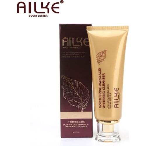 AILKE Rose Facial Cleanser Moisturizing Whitening Face Wash skin care cleaning cleaner scrub Organic Female foam treatments
