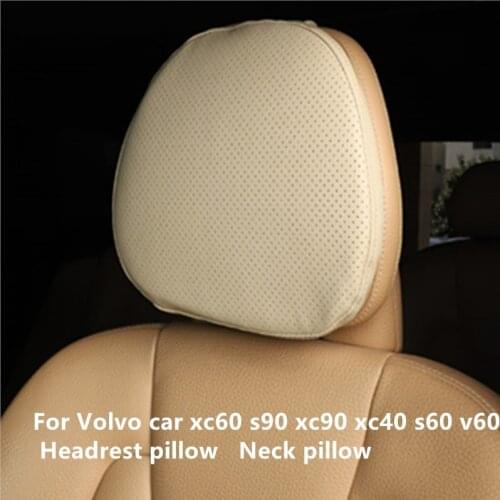 1pair Dedicated For Volvo car xc60 s90 xc90 xc40 s60 v60 For Car seat Headrest pillow For Volvo car Neck protection Softpillow
