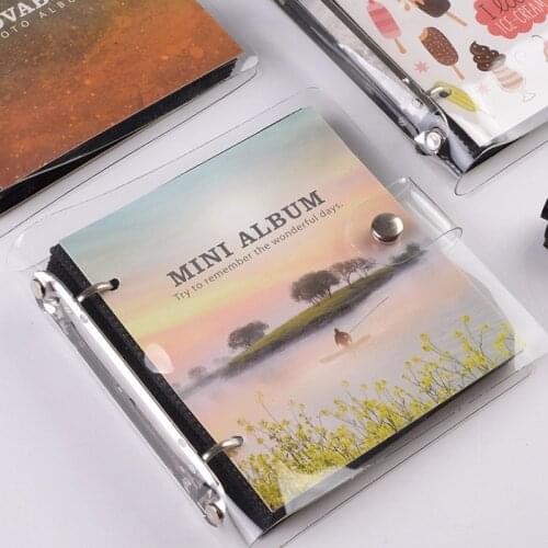 Light and Shadow Series Loose-leaf PP photo Album Ticket Storage Postcard 3 Inch100pcs Photo Album Stamp Collection Albums