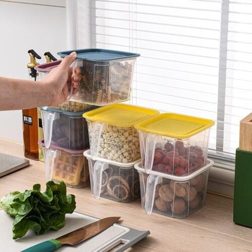 Transparent Refrigerator Fresh-keeping Storage Box Storage and Sorting Egg Box Large-capacity Transparent Storage Box with Lid