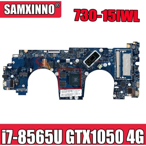 For Lenovo Yoga 730-15IWL portable motherboard LA-G541P with CPU i7-8565U GPU GTX1050 4G RAM 8G FRU 5B20T04908 Mainboard