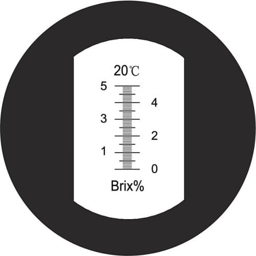 Free shipping Hand held 0-5% Brix cutting liquid refractometer RHB-5ATC metal working liquid tester